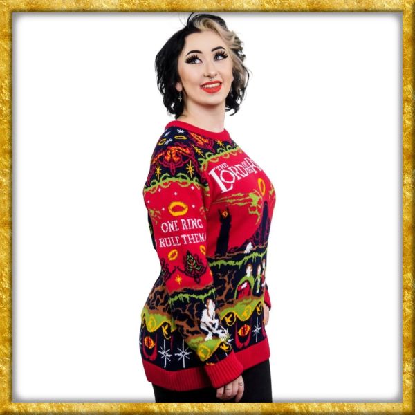 Herr der Ringe - Weihnachts-Pullover To Rule Them All - XS
