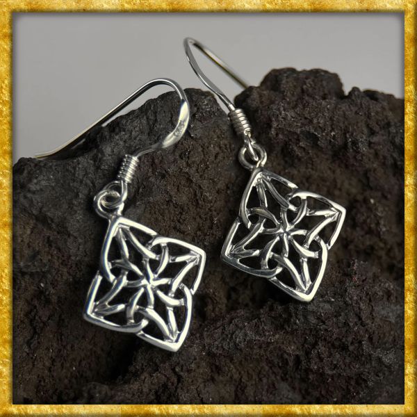 Ohrringe keltischer Knoten aus Sterlingsilber