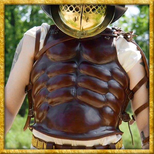 Antiker Muskelbrustpanzer aus Leder