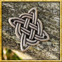Plättchen mit keltischem Knoten aus Messing - 6 Stück