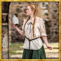 Mittelalterliche Sommerbluse Amelia - Natur