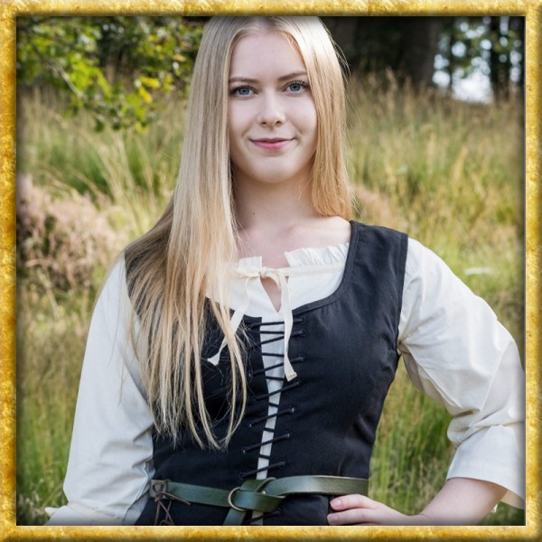 Mittelalter Korsage Tilda - Schwarz