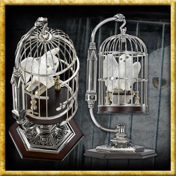 Harry Potter - Statue Hedwig im Käfig