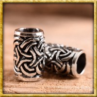 Bartperle mit sechs keltischem Knoten - Silber