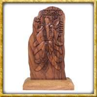 Runenstein aus Holz - Odin