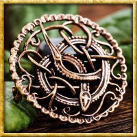 Wikinger Brosche Midgardschlange - Bronze