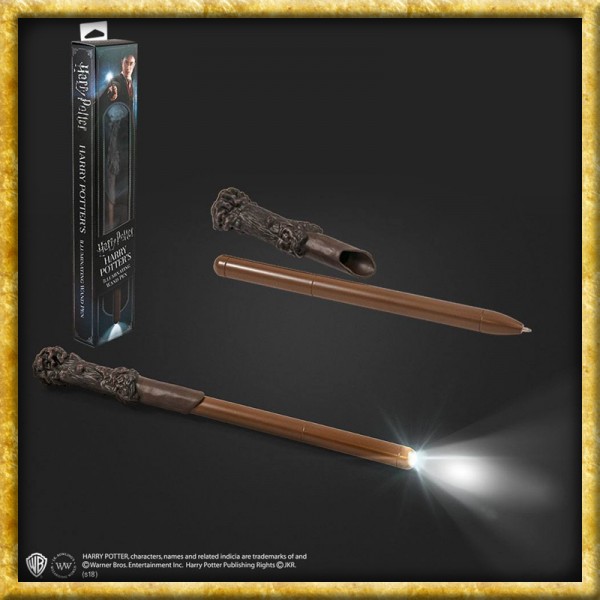 Harry Potter - Zauberstab Kugelschreiber mit Leuchtfunktion