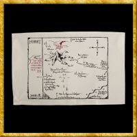 Der Hobbit - Geschirrtuch Thorins Karte