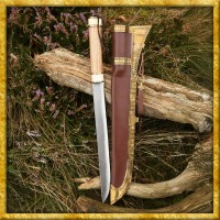 Wikinger Sax mit Griff aus Knochen und Holz