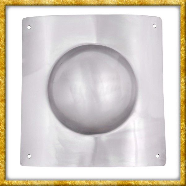 Gewölbter quadratischer römischer Schildbuckel aus Stahl