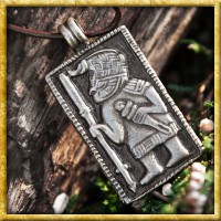 Skandinavisches Amulett Krieger der Vendelzeit aus Messing