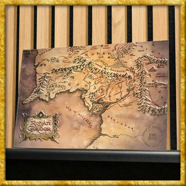 Herr der Ringe - Blechschild Karte Rohan und Gondor