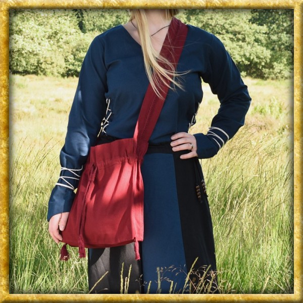 Mittelalterliche Pilgertasche - Rot