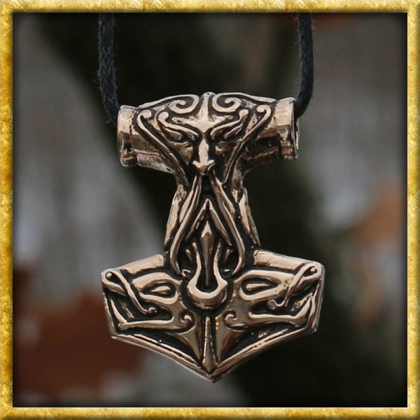 Wikinger Anhänger Thors Hammer aus Bronze