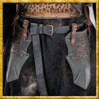 Oberschenkelschutz Räuber aus 1mm Stahl