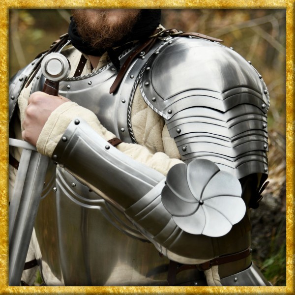 Gotische Armschützer aus 1,2mm Stahl