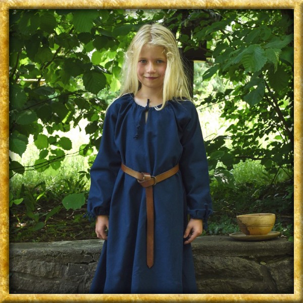 Mittelalterkleid Ana für Kinder - Blau