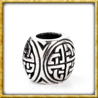 Bartperle mit Wikingerknoten aus Sterlingsilber