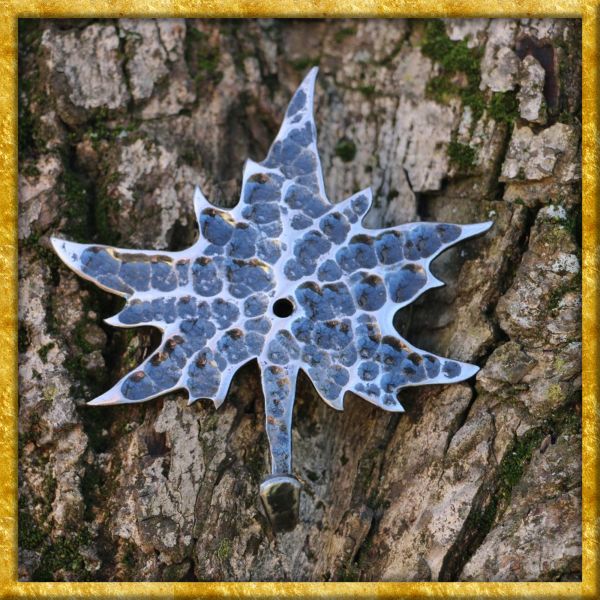 Geschmiedeter Wandhaken mit Ahorn-Blatt