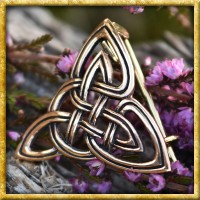 Keltische Fibel Triqueta aus Bronze