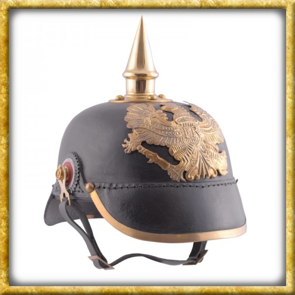 Pickelhaube Preussische Infanterie 19. Jahrhundert aus Leder