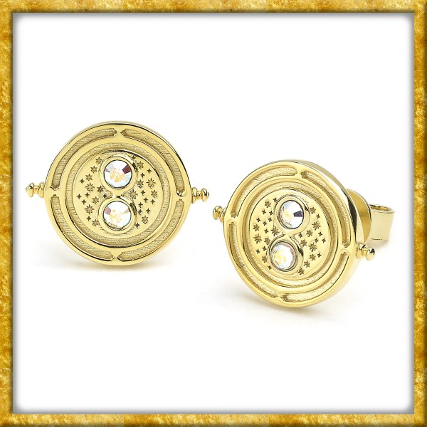 Harry Potter - Vergoldete Kristall Ohrringe Zeitumkehrer