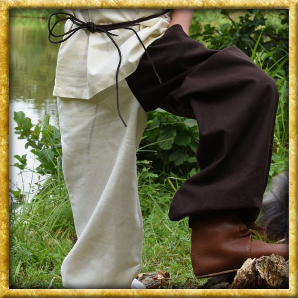 Weite Mittelalterhose Thore - Braun/Natur