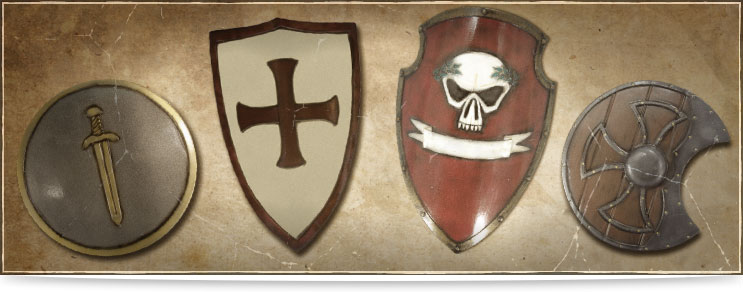 LARP Wappenschild, Rundschilde, Buckler & mehr | Drachenhort