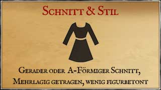 Historisch korrekte Mittelalterkleidung - Schnitt und Stil