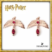 Harry Potter - Ohrringe Fawkes Sterling Silber mit Swarovski-Kristallen