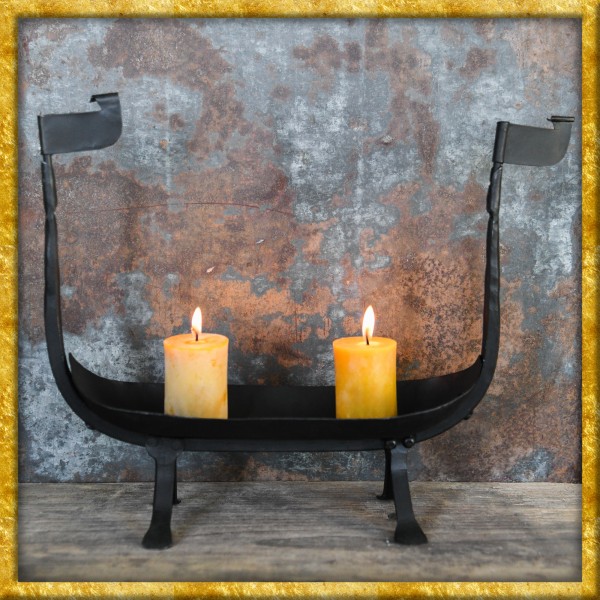 Kerzenständer Wikingerschiff aus Schmiedeisen