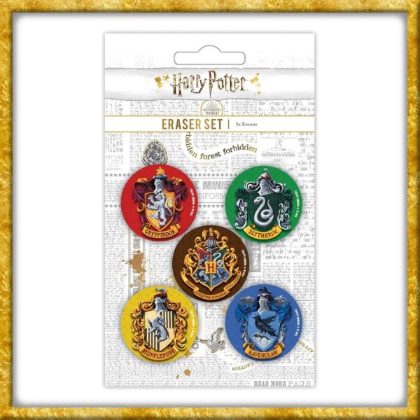 Harry Potter - Radiergummi Set Hogwarts Wappen