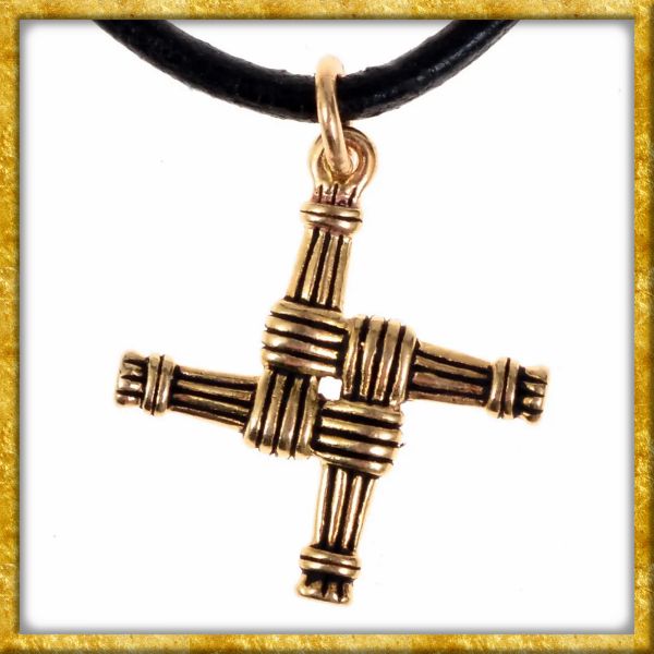 Anhänger Sankt Brigids Kreuz - Bronze