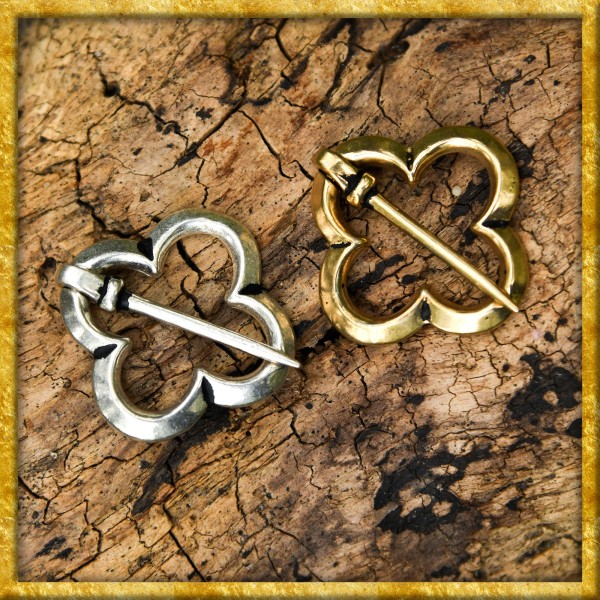 Fürspange Vierpass - Bronze oder Silber