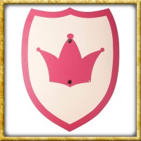Schild Princess mit Krone für Kinder