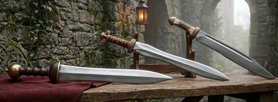 LARP Kurzschwerter, Gladius und Scramasax | Drachenhort