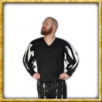 Hemd Landsknecht - Schwarz/Weiss