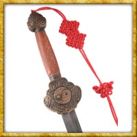 Chinesisches Jian aus Damaststahl - Geschliffen