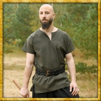 Einfache kurzarm Tunika Sigmund - Olivgrün