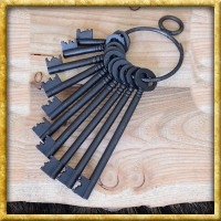 Rustikaler Schlüsselbund mit 10 Schlüsseln