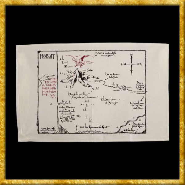 Der Hobbit - Geschirrtuch Thorins Karte