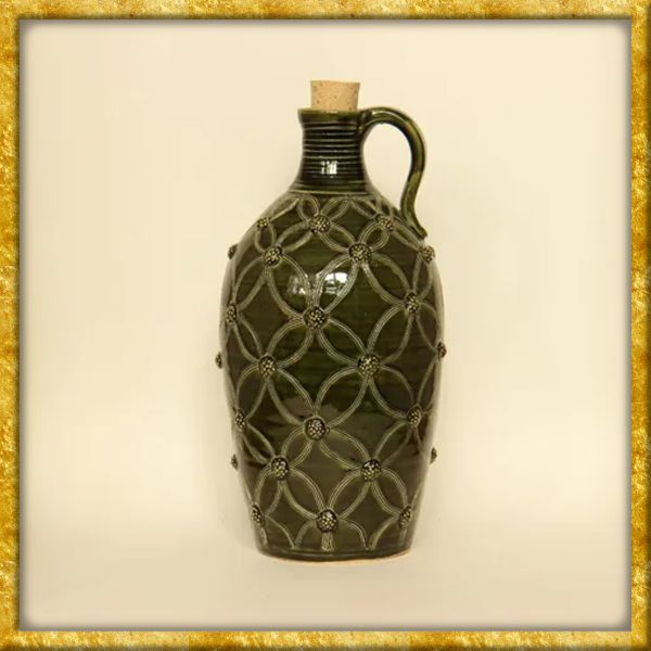 Tonflasche Himbeer Muster - 1 Liter