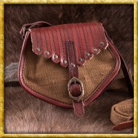 Wikinger Tasche aus Leder und Segeltuch