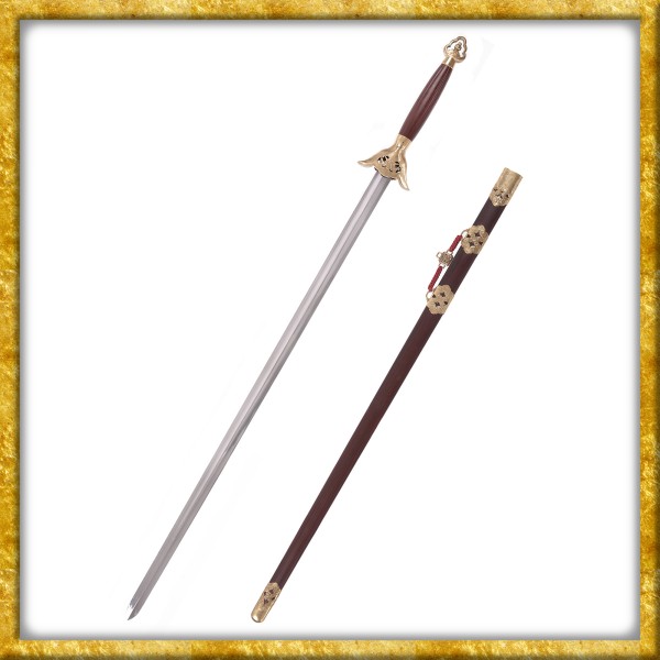 Chinesisches Jian mit Schwalbenmotiv - Geschliffen