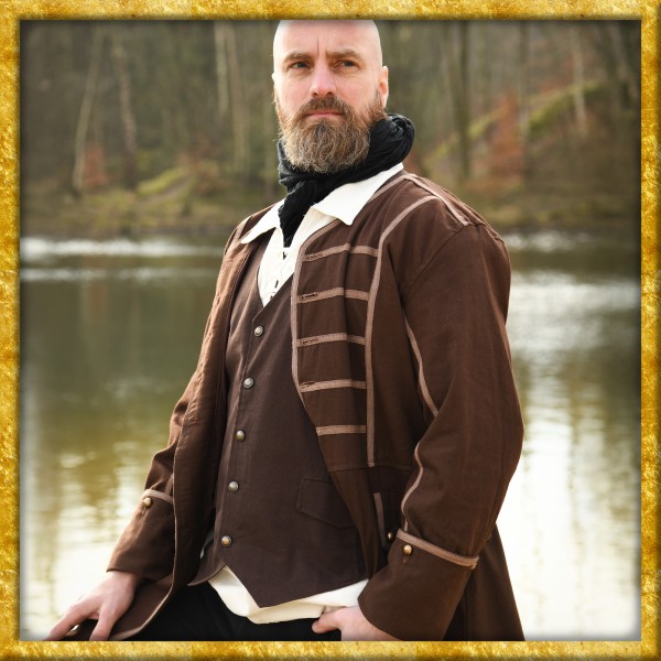 Mittelalter Weste Lasse - Braun