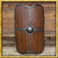 LARP Turmschild in Holzoptik