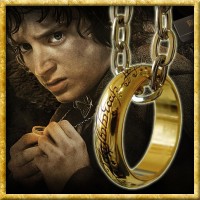 Herr der Ringe - Der Eine Ring Replique in Samtbeutel
