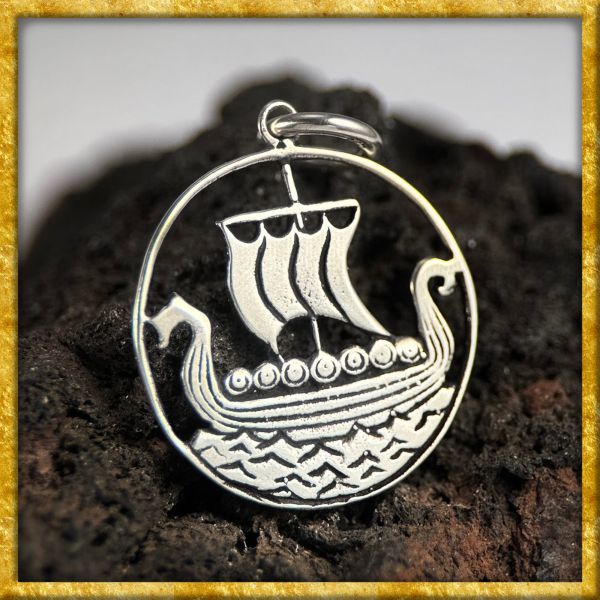 Anhänger Wikingerschiff Drakkar aus Sterlingsilber