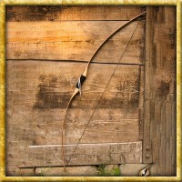 LARP Bogen Flatbow 26lbs - Braun