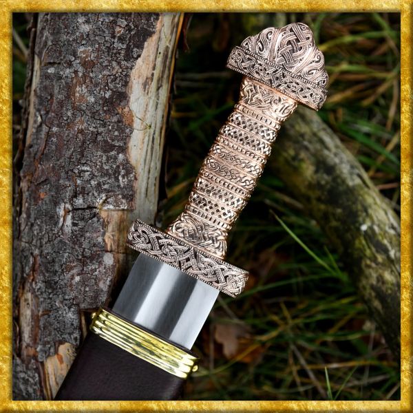 Wikingerschwert aus Gotland mit Bronzegriff Vendelzeit